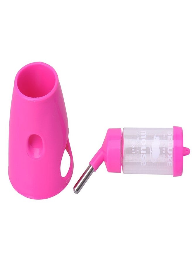 Litewoo 2 in 1 Hamster Water Bottle, Automatic Drinker and Cabin Fits Syrian Dwarf Hamster Mouse Gerbil Mice Chinchilla Small Animal (Pink) - Image 3